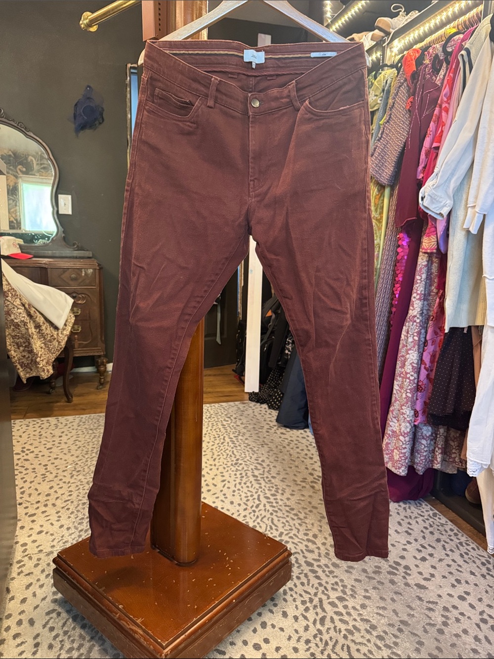 Joules Slim Men's Jeans in Deep Burgundy